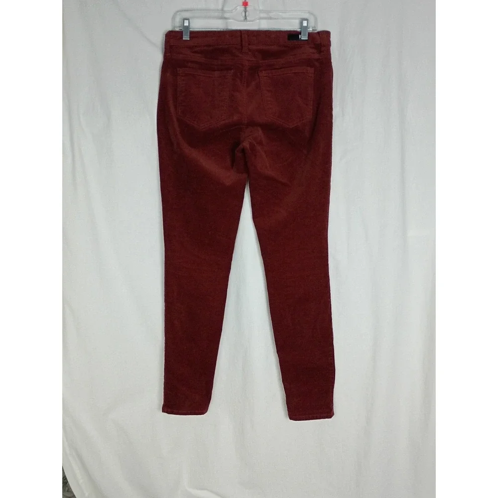 Kut From The Kloth Womens Size 8 Burgundy Corduroy Mia Toothpick Skinny - Picture 2 of 11
